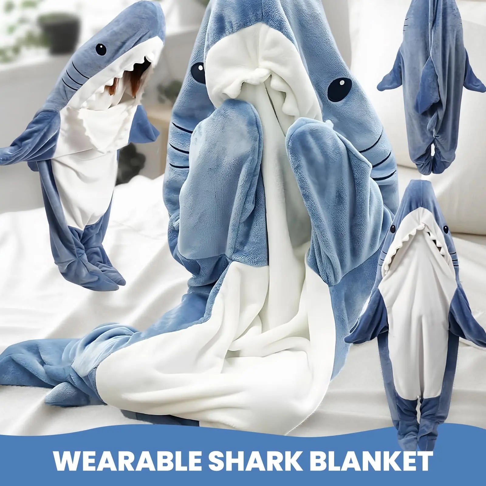 Slumblr® Shark Hoodie Blanket