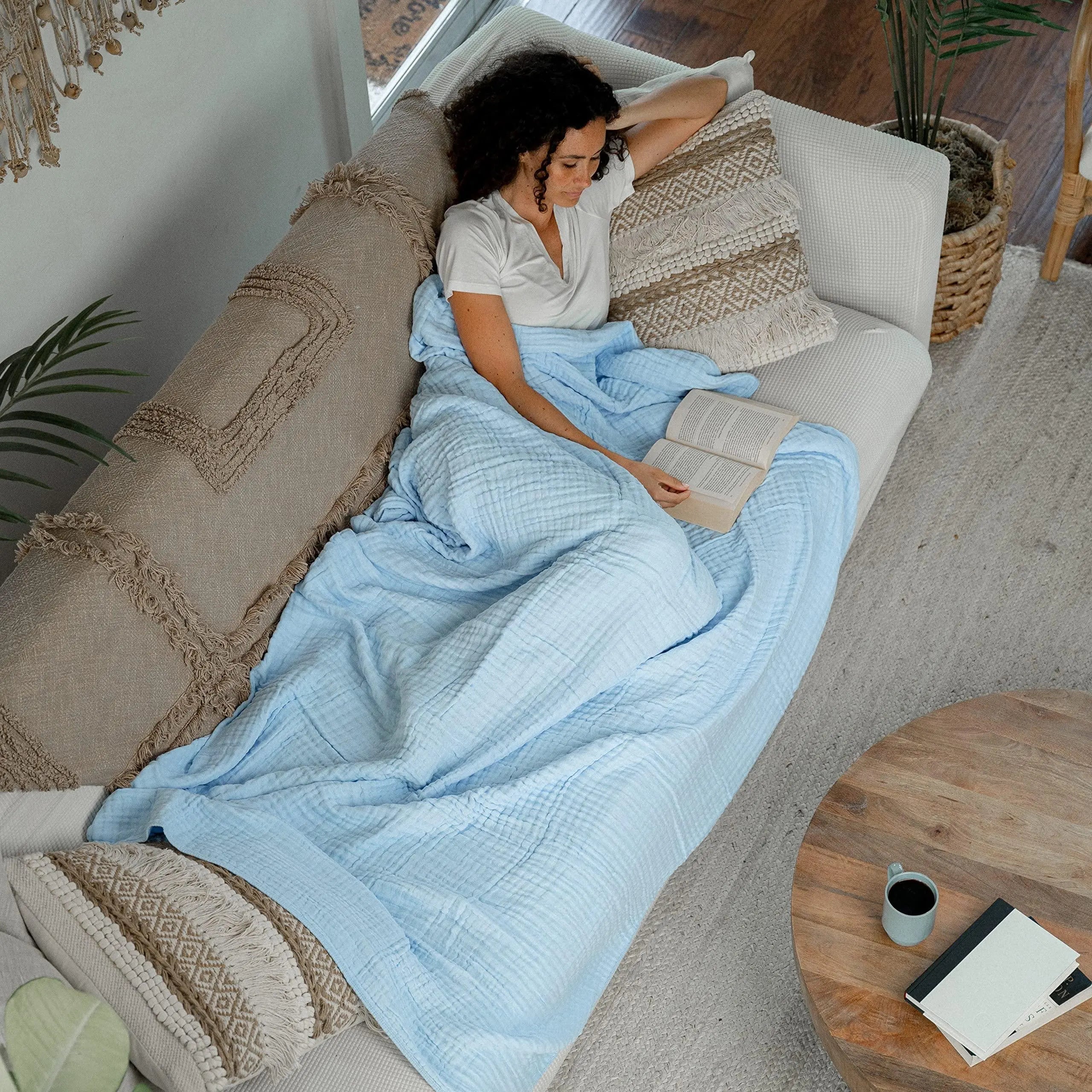 Slumblr® Cotton Muslin Boho Throw Blanket