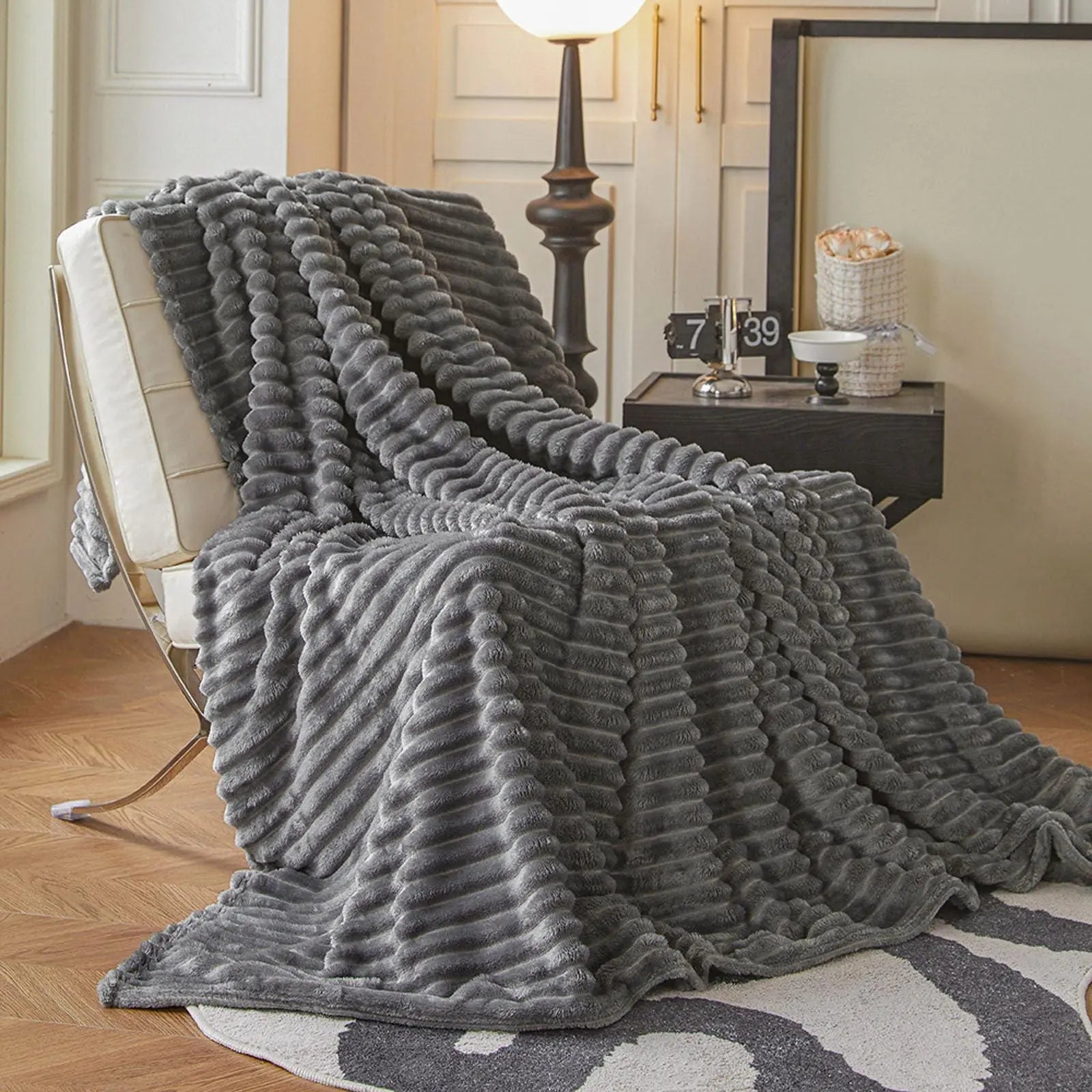 Slumblr® Faux Rabbit Fur Throw Blanket