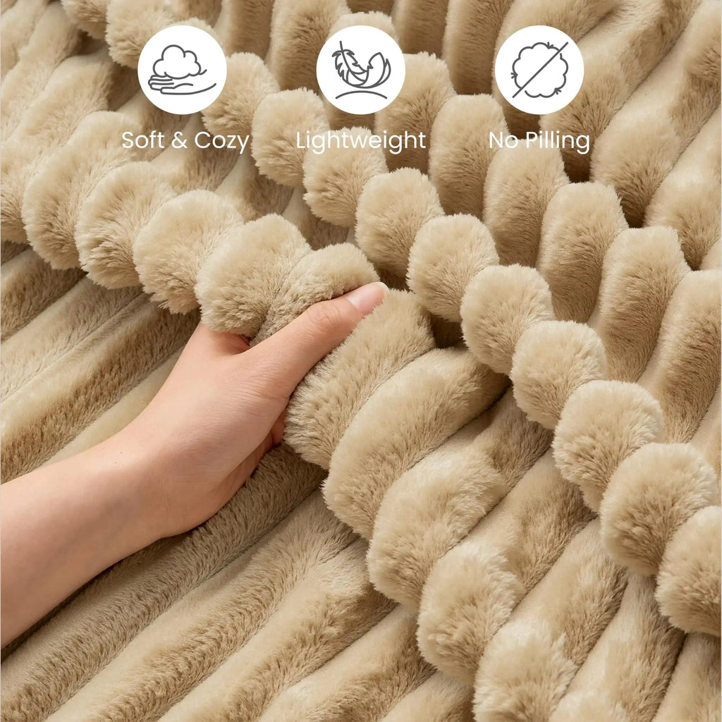 Slumblr® Faux Rabbit Fur Throw Blanket
