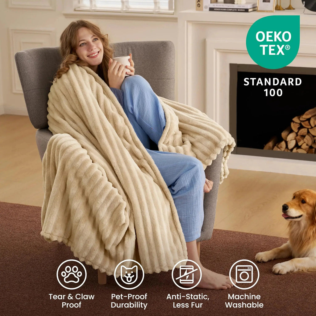 Slumblr® Faux Rabbit Fur Throw Blanket