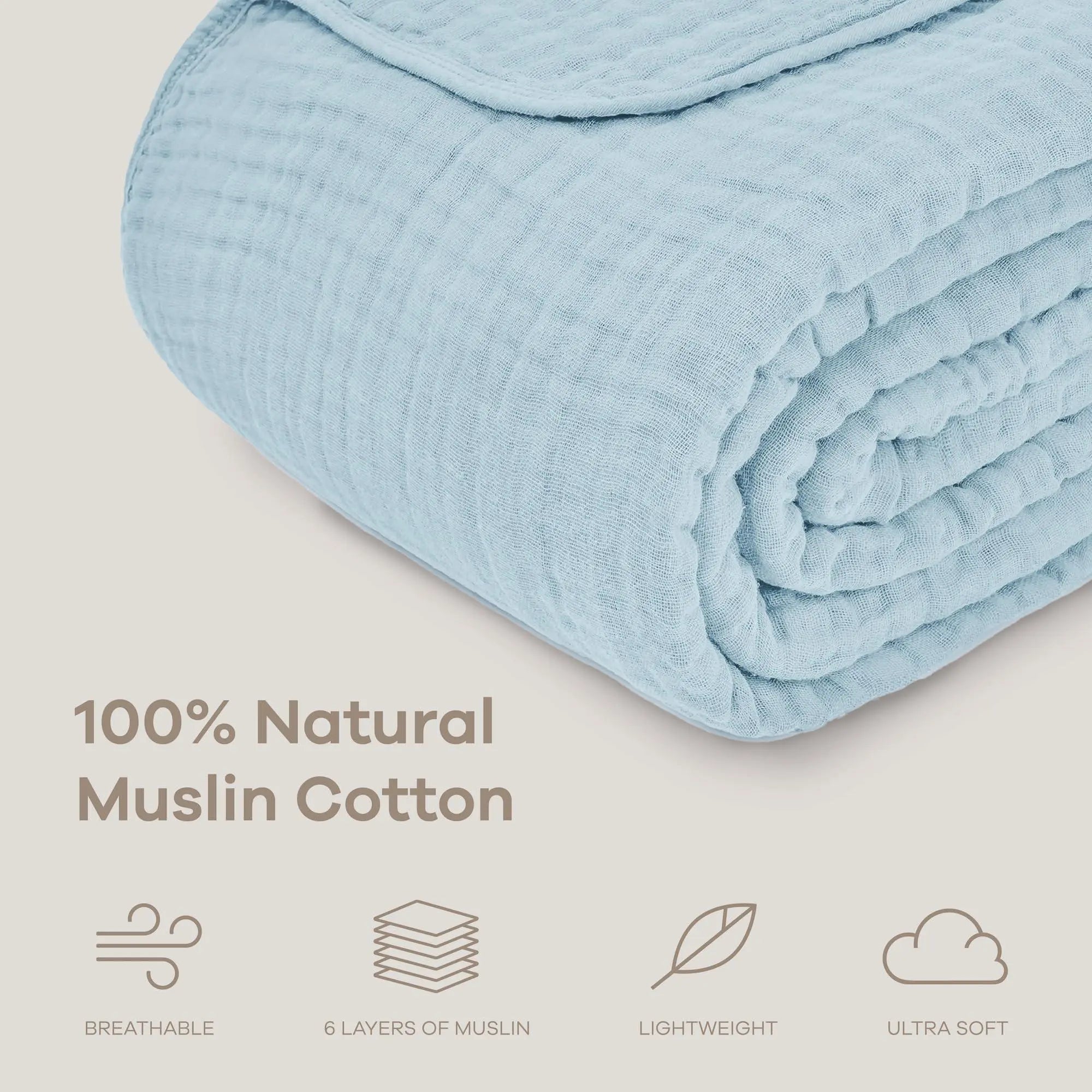 Slumblr® Cotton Muslin Boho Throw Blanket