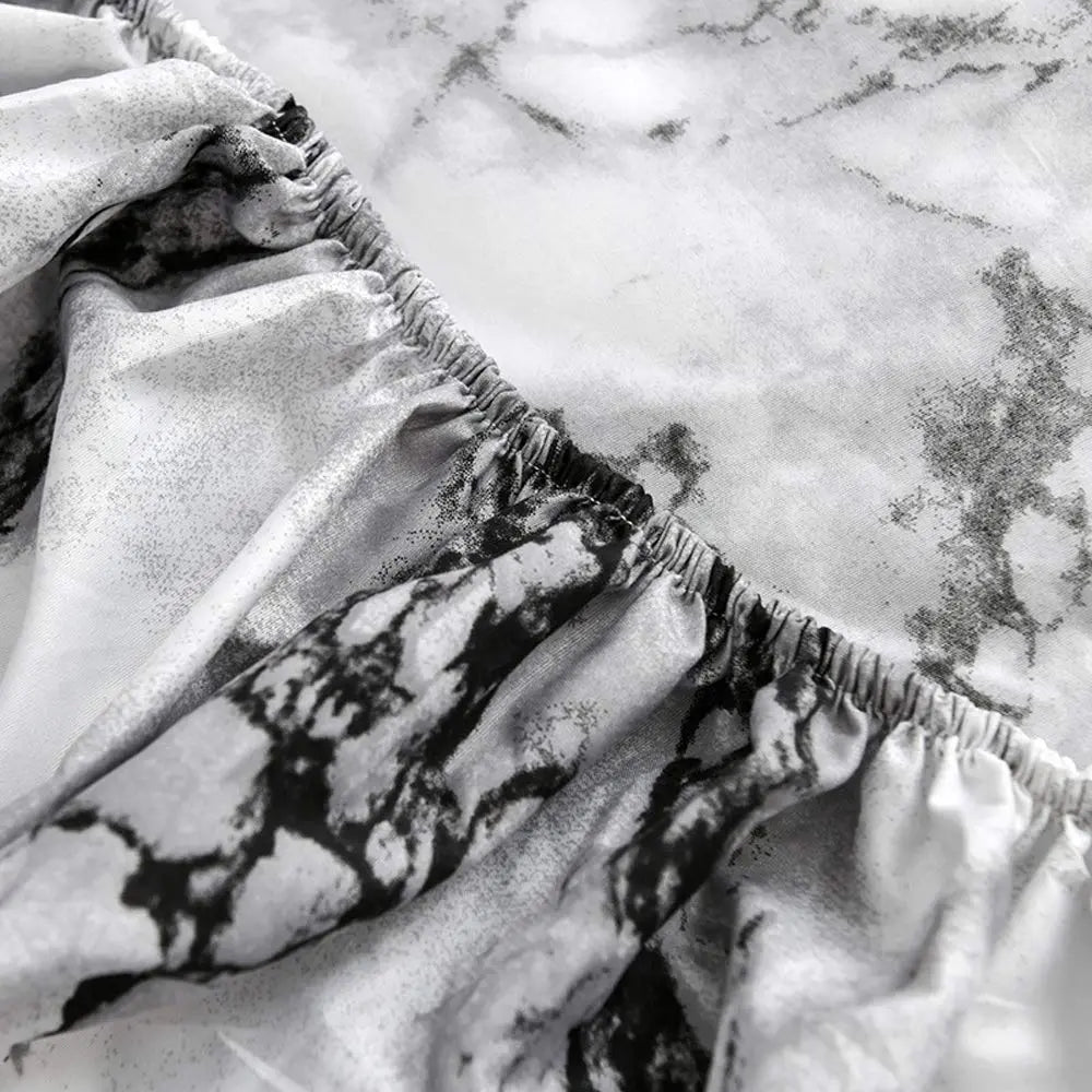 Slumblr® Marble Print Fitted Sheet