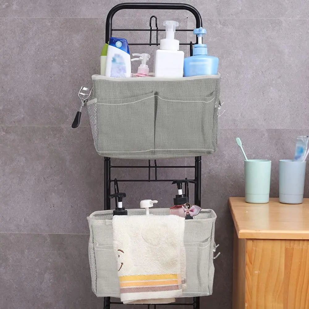 Slumblr® Hanging Cotton Linen Bedside Storage Bag